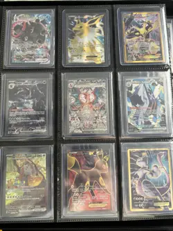 Pokemon Card Collection Toploader Binder IRs, SIRs, EX, M, GX 165-Cards Total - Image 1