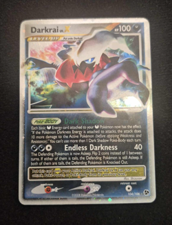 Pokemon TCG Card - Darkrai Lv.X 104/106 Great Encounters Pokemon Ultra - LP/NM - Image 1