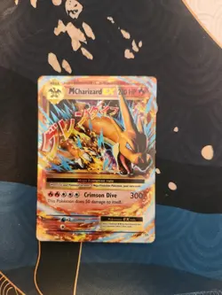 M Charizard EX 13/108 Evolutions Holo Pokemon Trading Card Game - Image 1