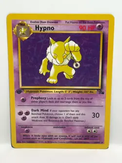 Hypno 23/62 Pokemon Card TCG Fossil First Edition Non Holo LP - Image 1