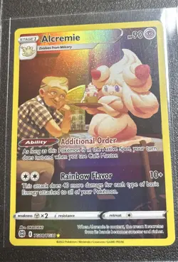 Pokemon Alcremie TCG TG08/TG30 Brilliant Stars Full Art Ultra Rare Holo Card - Image 2