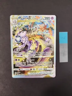 Mewtwo VSTAR Crown Zenith: Galarian Gallery Ultra Rare Card #GG44/GG70 - Image 3