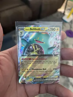 Iono's Bellibolt EX Pokemon Card 280 HP Thunderous Bolt Ability - Image 1