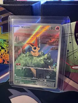Pokemon TCG Victini Full Art Holo Black Star Promo Card 208 - Image 1