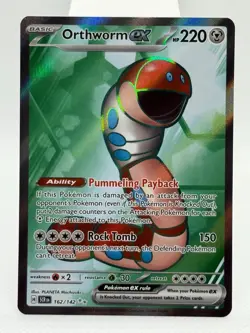 Pokemon Card Orthworm EX 162/142 Stellar Crown - Near Mint - Image 1