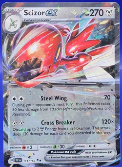 Scizor ex # 111 S&V: Temporal Forces Double Rare - Pokemon TCG Card NM - Image 1