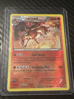 Pokemon TCG Charizard Legendary Treasures Reverse Holo Card 19/113 - Image 1