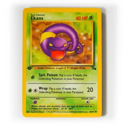Pokemon - Ekans - 1st Edition - Non Holo - 46/62 - Fossil - Common Card - Image 1