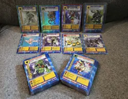 Digimon Digi Battle Booster Series 1 & 2 Cards (93/108) Holos Gold Letter Lot - Image 1