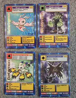 Digimon Digi Battle Booster Series 1 & 2 Cards (93/108) Holos Gold Letter Lot - Image 2