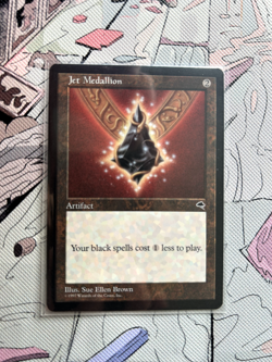 Jet Medallion | Near Mint | Tempest Rare | 1997 Magic the Gathering Card - Image 1