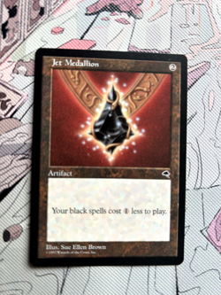 Jet Medallion | Near Mint | Tempest Rare | 1997 Magic the Gathering Card - Image 2