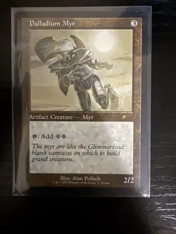 Palladium Myr Retro Frame Promo Near Mint Magic The Gathering - Image 1