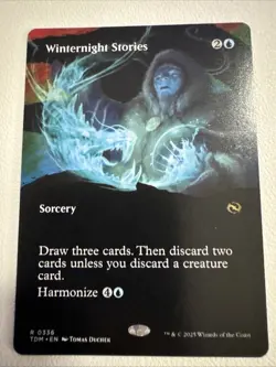 Winternight Stories Borderless (NM Non-Foil) TDM-0336 Rare MTG - Image 1