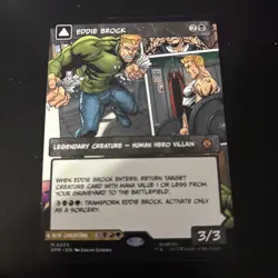 Eddie Brock (0224) (Borderless) Marvel's Spider-Man MTG NM Nom-foil - Image 1