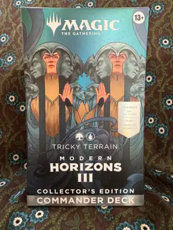 Factory Sealed Modern Horizons III Tricky Terrain Commander Deck - Image 1