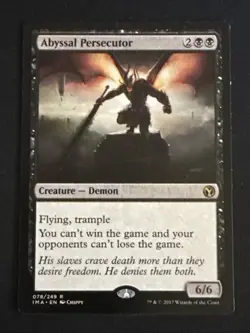 1x Abyssal Persecutor (078) Iconic Masters LP MTG Magic the Gathering x1 MKE - Image 1