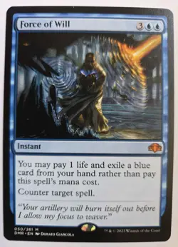 Force of Will 050/261 Dominaria Remastered DMR Mythic Rare NM MTG 2023 - Image 1