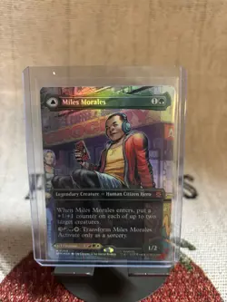 Miles Morales (0200) (Borderless) Marvel's Spider-Man Foil MTG - Image 1
