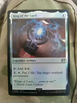 Ring of the Lucii (Foil) - Final Fantasy - NM - MTG Magic - Uncommon - Artifact - Image 1