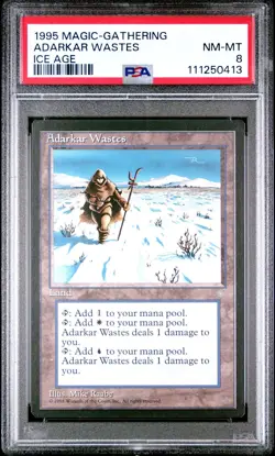 Magic the Gathering - Ice Age Adarkar Wastes 1995 PSA 8 - Image 1