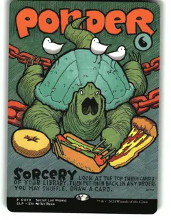 Magic the Gathering - Secret Lair Showdown Ponder 2023 19 Promo - Image 1