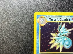 Pokemon TCG Misty's Seadra Holo Rare Gym Heroes Prerelease 9/132 Near Mint NM - Image 5