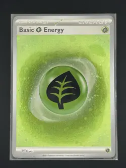 Pokemon 151 Holo Grass Energy Quad Swirl Galaxy Cosmo Foil Variant - 4 Swirls - Image 1