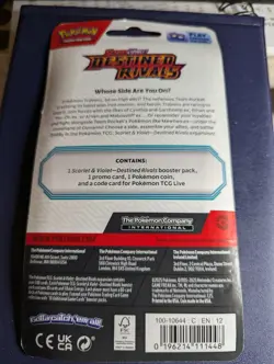 Pokemon Destined Rivals Checklane Blister-Eevee Promo-Factory Sealed - Image 2