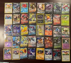 Pokemon, EX, V, Gx, Break, Promos & Vintage Lot Of 40 LP - MP Mostly English - Image 1