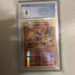2016 Pokemon XY Evolutions 11/108 Charizard Reverse Holo CGC 9 Blue Label - Image 1