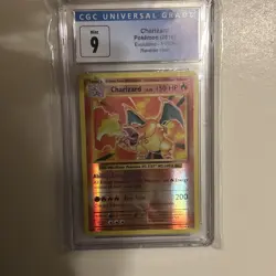 2016 Pokemon XY Evolutions 11/108 Charizard Reverse Holo CGC 9 Blue Label - Image 2