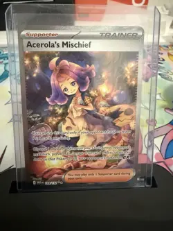 Acerola's Mischief SAR 090/063 Mega Evolution Pokemon TCG NM - Image 1