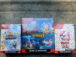Pokemon TCG: Prismatic Evolutions, 151, and Surging Sparks Booster Bundles - Image 2