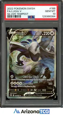 Pokemon 2022 Lugia V 186/195 Alt Art Silver Tempest GEM MINT PSA 10 - Image 1