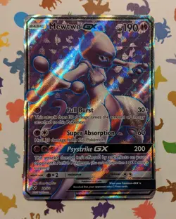 Pokemon TCG Mewtwo GX 72/73 Shining Legends Holo Full Art English 2017 - Image 1