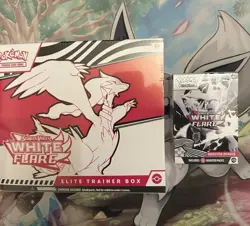 Pokemon TCG SEALED White Flare Elite Trainer Box Set & Booster Box - Image 1
