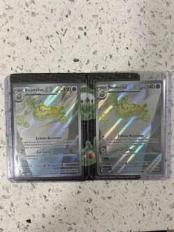 Reuniclus 212 Promo Pokemon White Flare Illustration Rare NM Lot of 2 w Stickers - Image 1
