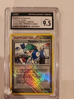 2010 Pokemon Roseanne's Research Cross Holo Promo Secret Wonders 125/132 CGC 9.5 - Image 1