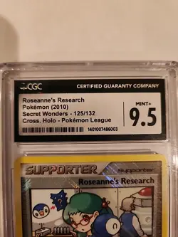 2010 Pokemon Roseanne's Research Cross Holo Promo Secret Wonders 125/132 CGC 9.5 - Image 3
