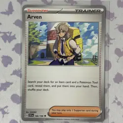 [4x Playset] Arven 166/198 Sv01: Scarlet & Violet Base Set - Pokemon TCG - Image 4