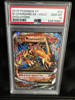 PSA 10 M CHARIZARD ex #13 - 2016 POKEMON XY EVOLUTIONS HOLO - Image 1