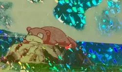 SLOWPOKE Pocket Monsters Vending Machine Prism Sticker - Pokemon Holo Foil NM - Image 3