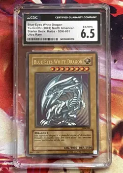 Yu-Gi-Oh! Blue Eyes White Dragon Unlimited SDK-001 CGC 6.5 - Image 1