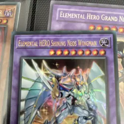 Yugioh Elemental HERO Shining Neos Wingman POTE-EN041 Ultra Rare 1st Edition - Image 2