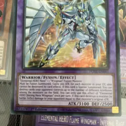 Yugioh Elemental HERO Shining Neos Wingman POTE-EN041 Ultra Rare 1st Edition - Image 3