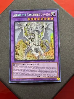 Albion The Sanctifire Dragon | MP24-EN082 | Prismatic Secret Rare | NM | YuGiOh! - Image 1