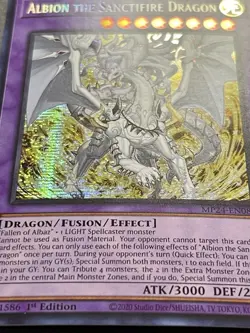 Albion The Sanctifire Dragon | MP24-EN082 | Prismatic Secret Rare | NM | YuGiOh! - Image 2