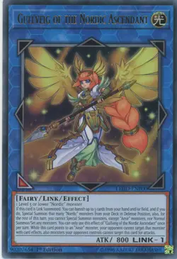 Yugioh Gullveig of The Nordic Ascendant LEHD-ENB00 Ultra Rare NM x3 Play Set - Image 1