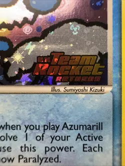 Azumarill 1/109 Team Rocket Returns Reverse Holo 2004 Pokemon Card NM - Image 4
